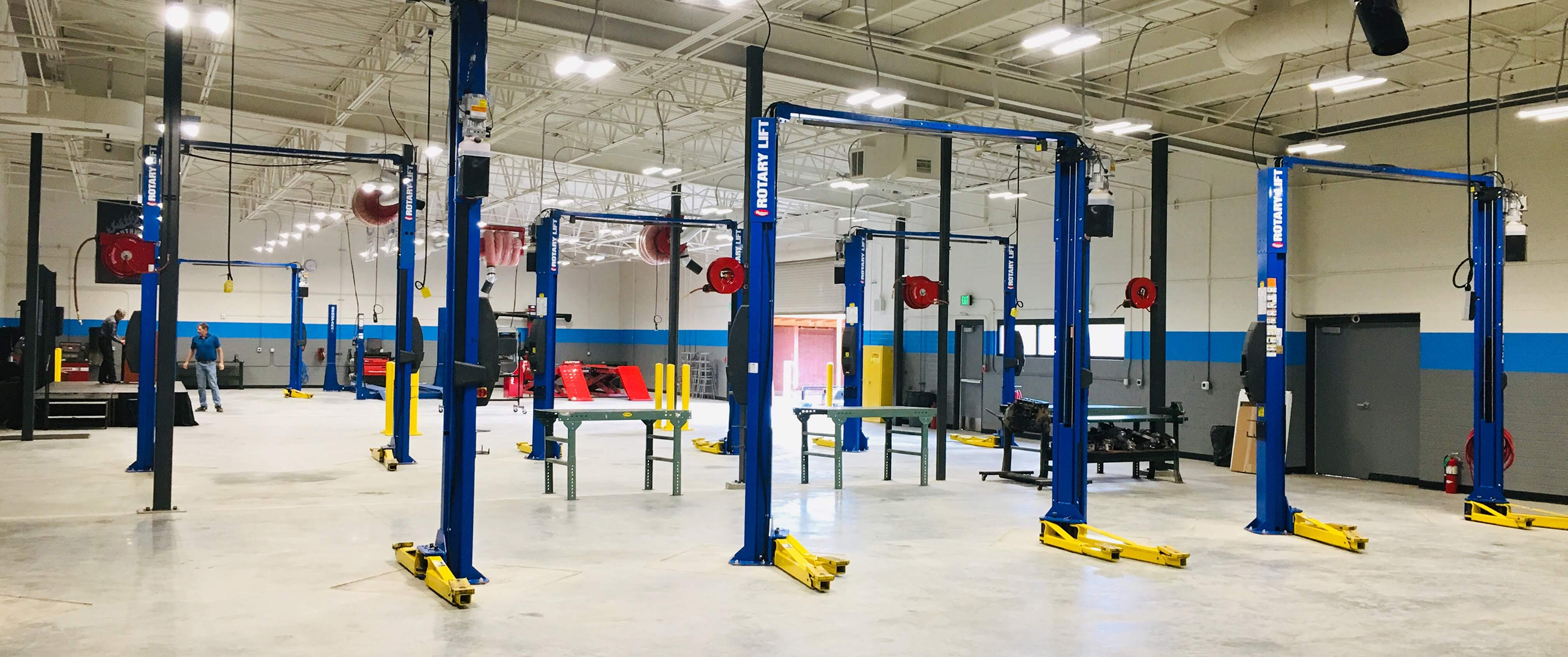A photograph of the STECH Auto lab