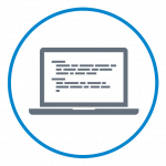 Laptop icon for computer science