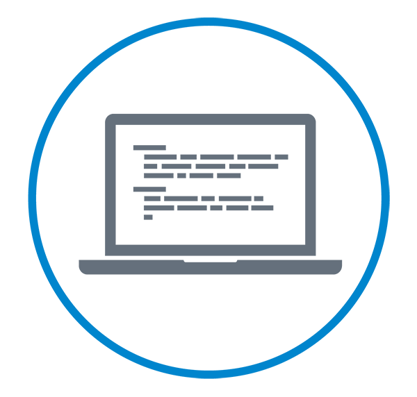 Laptop icon for computer science