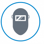 Welding helmet icon