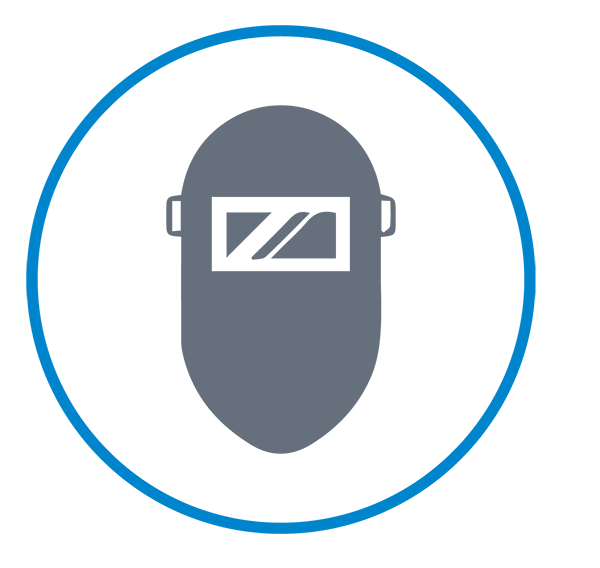 Welding helmet icon