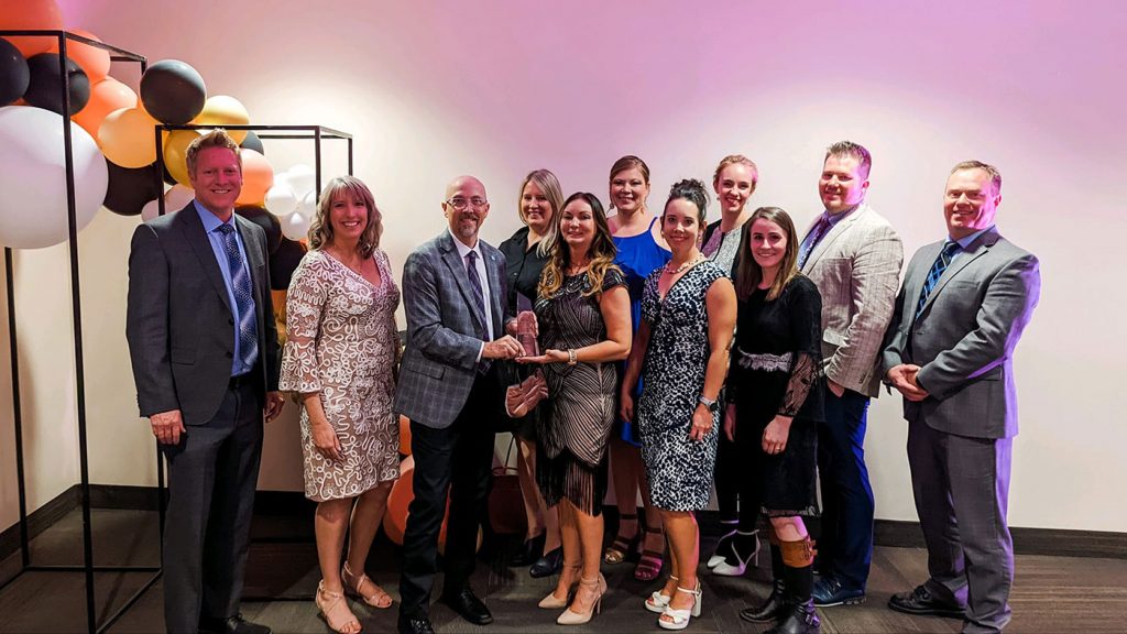 Representatives from Southwest Tech receive Innovative Business of the Year Award