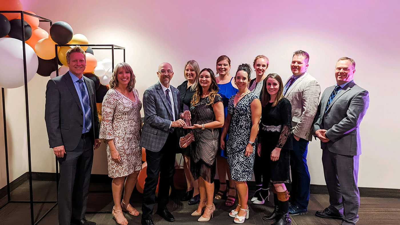Representatives from Southwest Tech receive Innovative Business of the Year Award