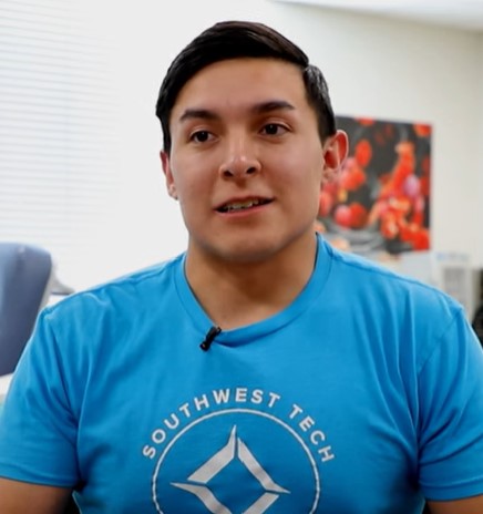 Southwest Tech Student Kai Lameman, Medical Assistant Student of the Year in 2024.